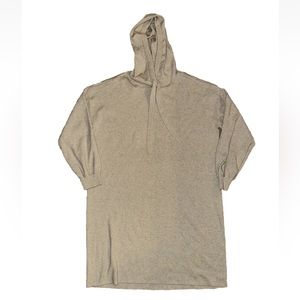 Ann Taylor LOFT Hooded Sweater Dress women’s Size Large Pullover Oat
